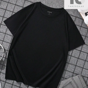 Erkek Karikatür & Slogan Grafikli Düşük Omuz Tişörtü