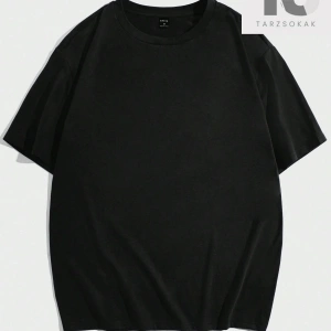 Erkek Karikatür & Slogan Grafikli Düşük Omuz Tişörtü