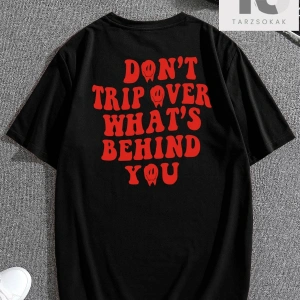 Erkek Karikatür Ve Slogan Grafikli Tişört