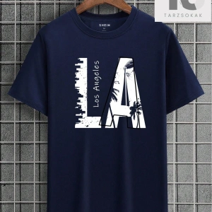 Erkek Kedi & Harf Grafikli Tişört