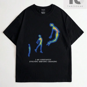 Erkek Kuş Ve Sloganlı Grafik Tişört