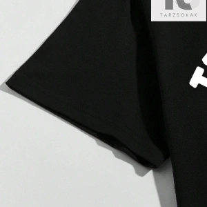 Erkek Loose Fit Palmiye Ağacı ve Mektup Baskılı Kısa Kollu Tişört