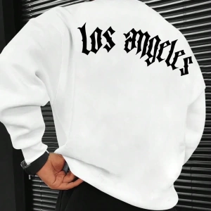 Erkek Los Angeles Tasarım Metin Baskılı Günlük Seyahat Çok Yönlü Sweatshirt