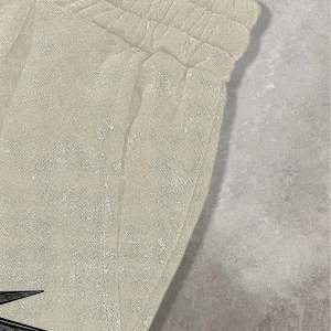 Erkek Mektup Baskılı Bağcıklı Bel Bol Günlük Şort