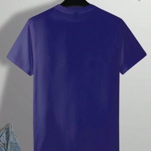 Erkek Mektup Baskılı Kısa Kollu Slim Fit Tişört