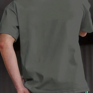 Erkek Mektup Baskılı Kısa Kollu Slim Fit Tişört