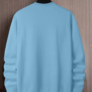 Erkek Mektup Baskılı Uzun Kollu Dışarı Çıkma Sweatshirt
