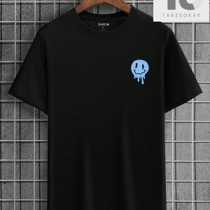 Erkek Mektup Grafikli Tişört