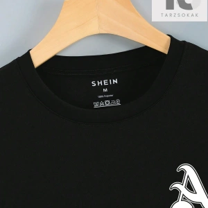 Erkek Mektup Grafikli Tişört