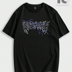 Erkek Mektup ve Basketbol Baskılı Tişört