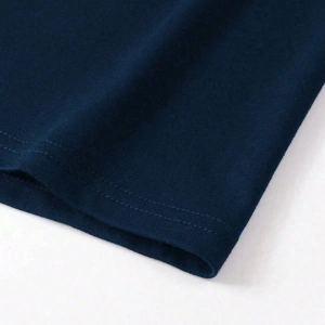 Erkek Moda Çizgi Tasarım Baskılı Büyük Beden Kısa Kollu Tişört