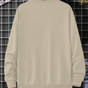 Erkek Modası Yaratıcı Tasarım Grafik Harf ve Baskılar Günlük Spor Kazak Sweatshirt