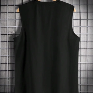 Erkek Numara Baskılı Yuvarlak Yaka Rahat Çok Yönlü Tank Top