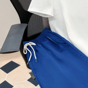 Erkek Örgü Üst Ve Dokuma Şort Takımı Bağcıklı