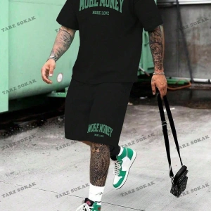 Erkek Örme Kısa Kollu Tişört ve Şort Takım