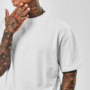 Erkek Oversize Beyaz Tshirt