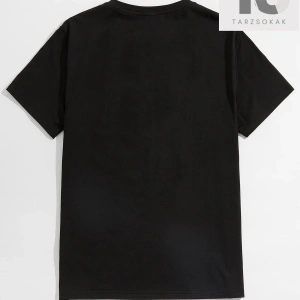 Erkek Pamuk Harfli Grafik Tişört