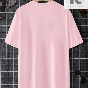 Erkek Pamuk Uzaylı Ve Mektup Grafikli Tişört