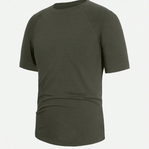 Erkek Pamuklu Düz Raglan Kollu Tişört