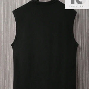 Erkek Pamuklu Harfli Grafik Tank Top