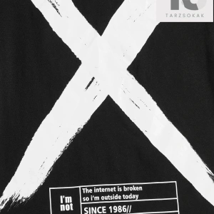 Erkek Pamuklu Sloganlı ve Grafik Baskılı Üst