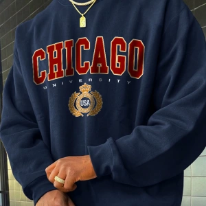 Erkek Rahat Bol Kesim Harf Baskılı Yuvarlak Yaka Uzun Kollu Sweatshirt, İlkbahar Sonbahar