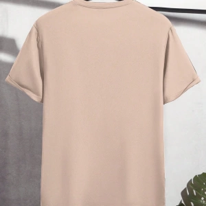 Erkek Rahat Japon Baskılı Slim Fit Kısa Kollu Mürettebat Yaka Tişört, Yaz