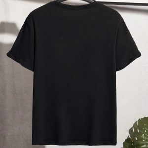 Erkek Rahat Japon Baskılı Slim Fit Kısa Kollu Mürettebat Yaka Tişört, Yaz