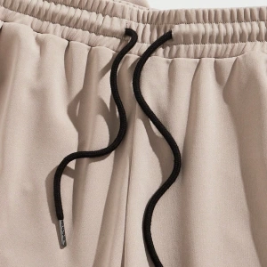 Erkek Rahat Örgü Slim Fit Mürettebat Yaka Kısa Kollu Tişört ve Orta Bel