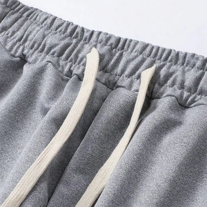 Erkek Regular Fit Günlük Harf Baskılı 3/4 Pantolon, Cepli Açık Hava Eğlence Pantolonu, Elasti