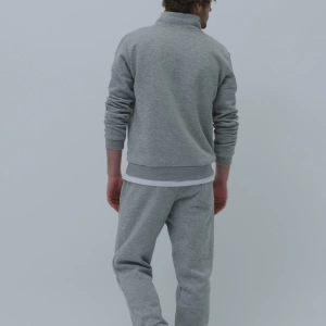Erkek Relaxed Fit Yarım Fermuarlı Dik Yaka Sweatshirt Grimelanj