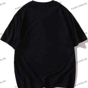 Erkek Siyah T-shirt Tokyo Japan Baskılı Oversize