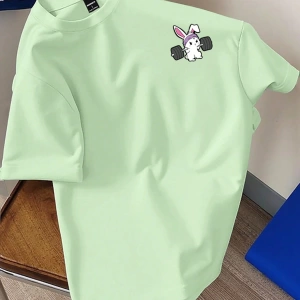 Erkek Slim Fit Düz Renk Kısa Kollu Yuvarlak Yaka Tişört, Yaz İçin Moda