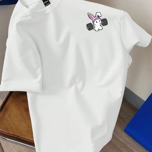 Erkek Slim Fit Düz Renk Kısa Kollu Yuvarlak Yaka Tişört, Yaz İçin Moda