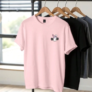 Erkek Slim Fit Düz Renk Kısa Kollu Yuvarlak Yaka Tişört, Yaz İçin Moda