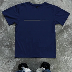 Erkek Slim Fit Harfli Grafik Baskılı Mürettebat Yaka Kısa Kollu Günlük Tişört