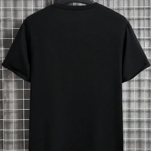 Erkek Slim Fit Yuvarlak Yaka Kısa Kollu Tişört, Yaz İçin Moda