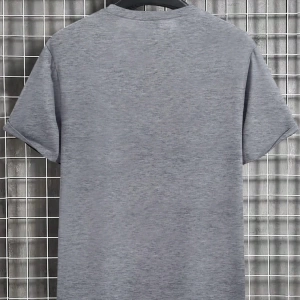 Erkek Slim Fit Yuvarlak Yaka Kısa Kollu Tişört, Yaz İçin Moda