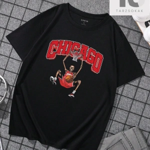 Erkek Slogan Baskılı Kısa Kollu Tişört