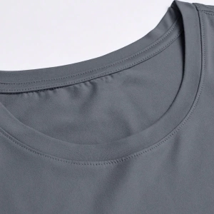 Erkek Slogan Baskılı Mürettebat Yaka Kısa Kollu Slim Fit Günlük Tişört