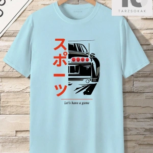 Erkek Slogan Baskılı T-shirt