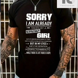 Erkek Slogan Baskılı T-Shirt