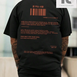 Erkek Slogan Baskılı T-Shirt