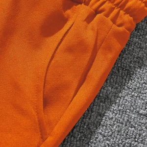 Erkek Slogan Grafik Bağcıklı Bel Şortu Grafik Dışarı Çıkma Moda Bağcıklı Şort