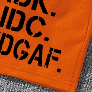 Erkek Slogan Grafik Bağcıklı Bel Şortu Grafik Dışarı Çıkma Moda Bağcıklı Şort