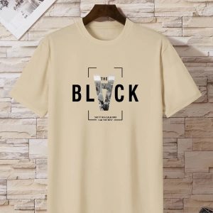 Erkek Slogan Grafik Tişört