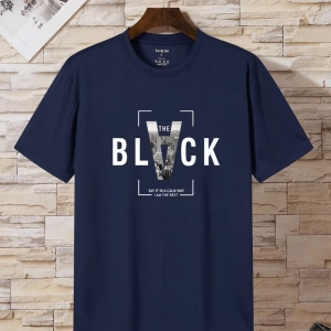 Erkek Slogan Grafik Tişört