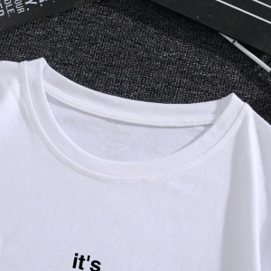 Erkek Slogan Grafik Tişört