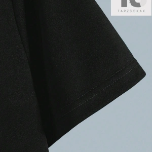 Erkek Slogan ve Şekil Grafikli Düşük Omuz Tişörtü