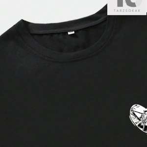 Erkek Sloganlı ve Karikatür Grafikli Tişört